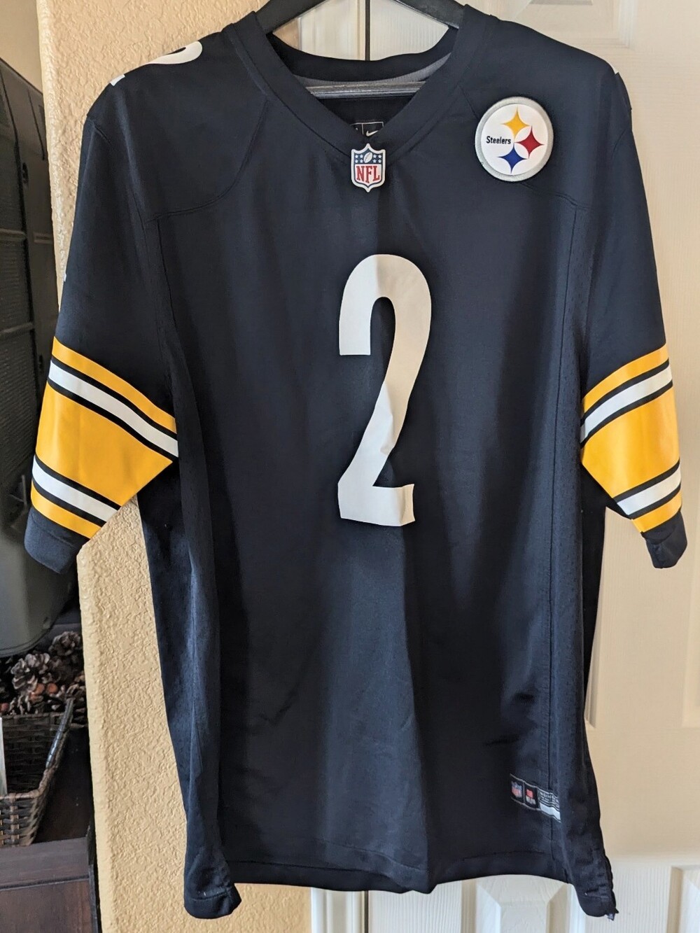 Pittsburgh Steelers #2 Black & Yellow NFL Men's Nike Jersey